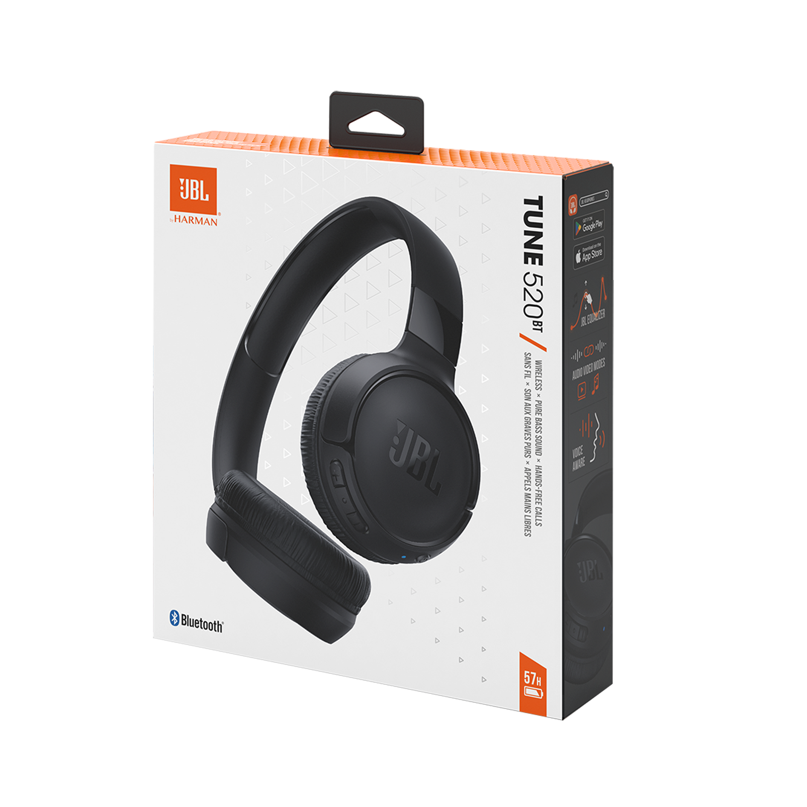 JBL Tune 520BT - Black - Wireless on-ear headphones - Detailshot 10